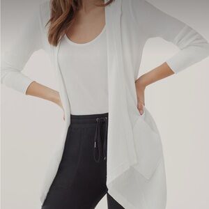 Splendid Thermal Flight Cardigan Waffle Knit Hood size S Comfy Loungewear Travel